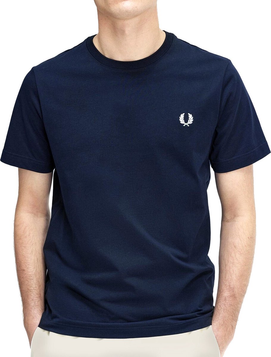 Fred Perry - Crew Neck T-Shirt - Navy T-shirt-L