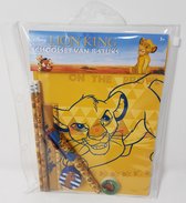 THE LION KING - SCHOOLSET - 8 STUKS - stationery - potloden - pen - schrijfblok - gum - puntenslijper - etui - lineaal