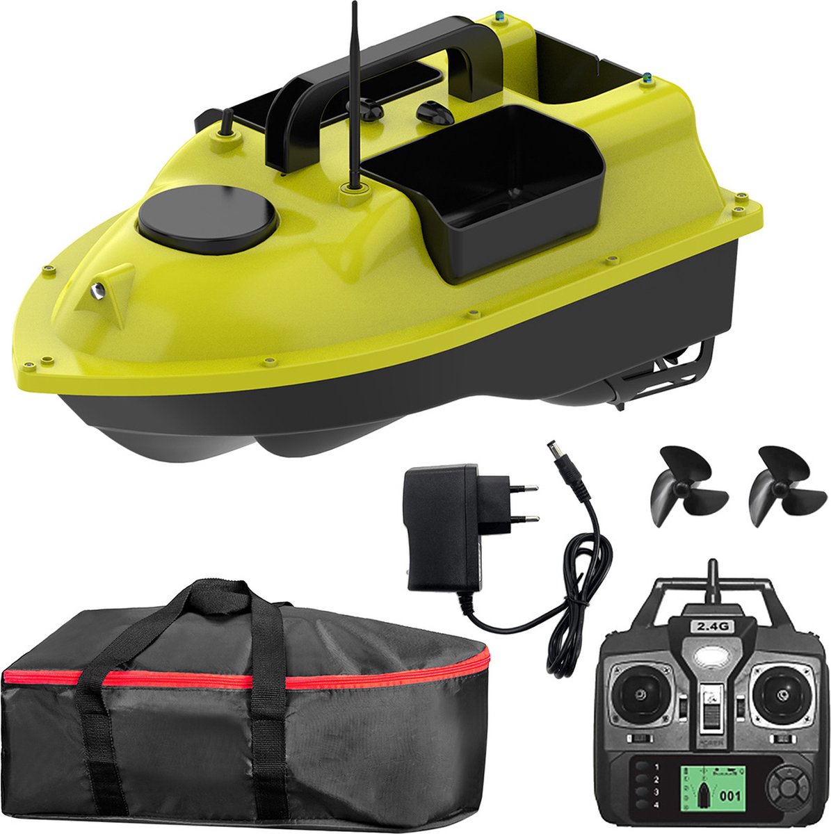 Bateau Amorceur Carpe – 1,5 Kg, Portée 500 M, 3 H D’Autonomie, LED Et Cruise Control – Modèle 2025