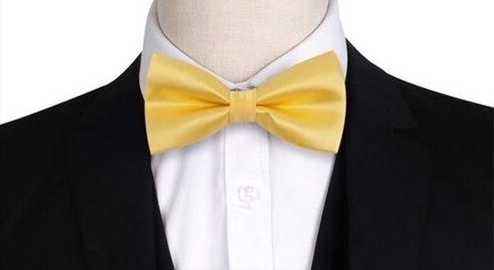 *** Vlinderstrik Bow Tie - Strikje - Smoking-Strik - Goud - Voorgeknoopt - Vlinderdas - Verstelbaar - van Heble® ***