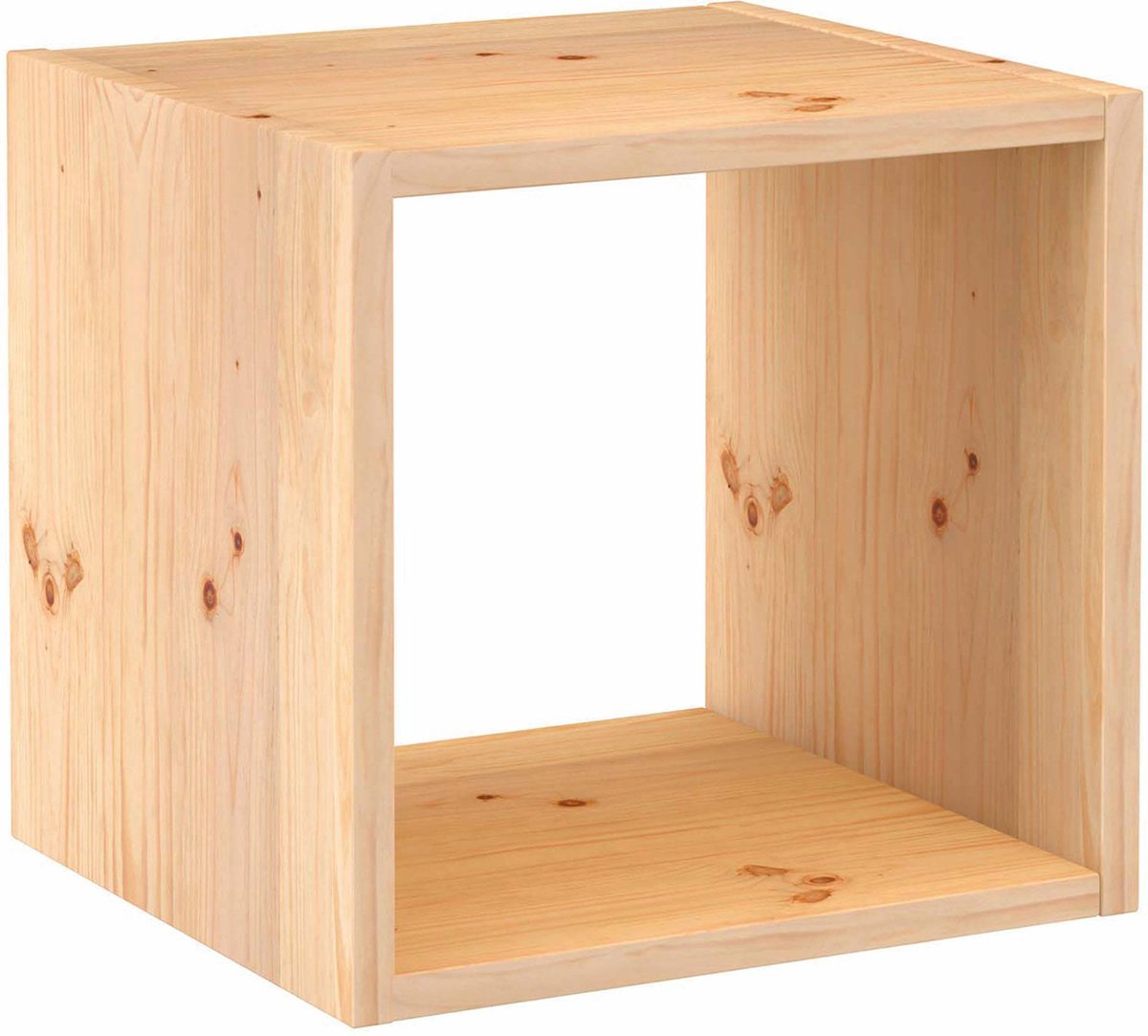 Astigarraga Vakkenkast - Open kubus kast - 36x36cm - Massief hout - 100% PEFC dennenhout