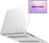 Étui Hardcover pour Apple Macbook Pro 13,3 pouces 2020/2021 (A2289/A2251/A2338//A2519/A1706/A1708/1989) Shell rigide - Housse de protection pour ordinateur portable Crystal - Étui de protection rigide - Transparent - Transparent