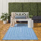 Flycarpets Sunset Buitenkleed - Vloerkleed - Voor Binnen & Buiten - Buitentapijt - Blauw - 240x340 cm