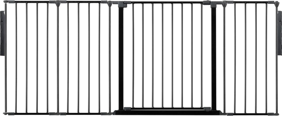 Safetots Kamerbreedhek, Panelenhek, Tot 181cm Breed, Zwart, 70cm Hoog