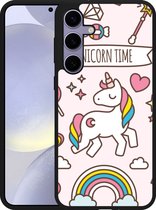 Cazy Hardcase Hoesje geschikt voor Samsung Galaxy S24+ Unicorn Time