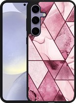 Cazy Hardcase Hoesje geschikt voor Samsung Galaxy S24+ Roze Marmer Mix