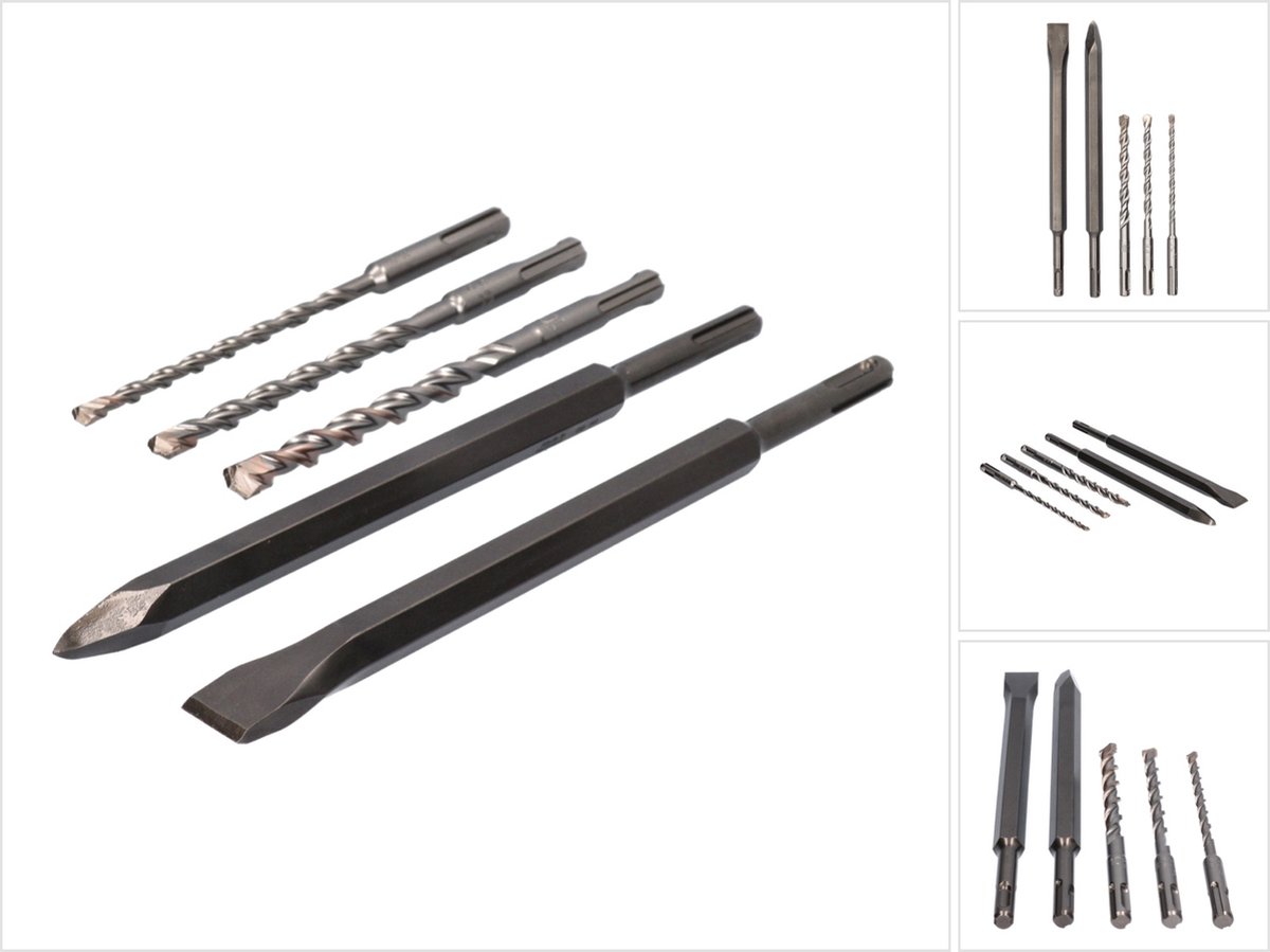 Metabo boor- en beitel set SP 5-delig SDS plus 6 / 8 / 10 mm ( 630465000 )