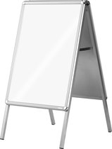 Magnetoplan Poster Stand Customer Stopper SP - DIN A2 - 46.5cmx64.2cm - Weerbestendig -Zilver