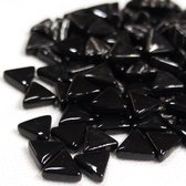 Mozaïeksteentjes driehoekjes 1 cm Zwart