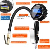 Digitale bandenspanningsmeter, 200 psi, bandenspanningsmeter, US& EU, standaard aansluiting, bandenspanningsmeter voor vrachtwagen, auto, SUV, camper, motorfiets.