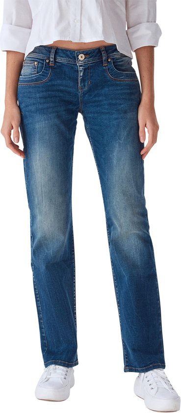 LTB Dames Jeans Broeken Valentine regular/straight Fit Blauw 25W / 32L Volwassenen Denim Jeansbroek
