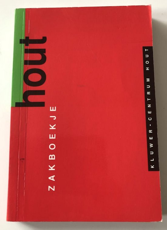 Zakboekje hout - cover