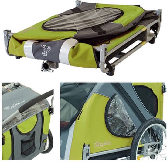 Doggy Ride Fietskar Original - Zonder stang - Groen/grijs van Doggy Ride — afbeelding 3