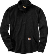 Carhartt Longsleeve Half Zip Thermal L/S T-Shirt Black-2XL