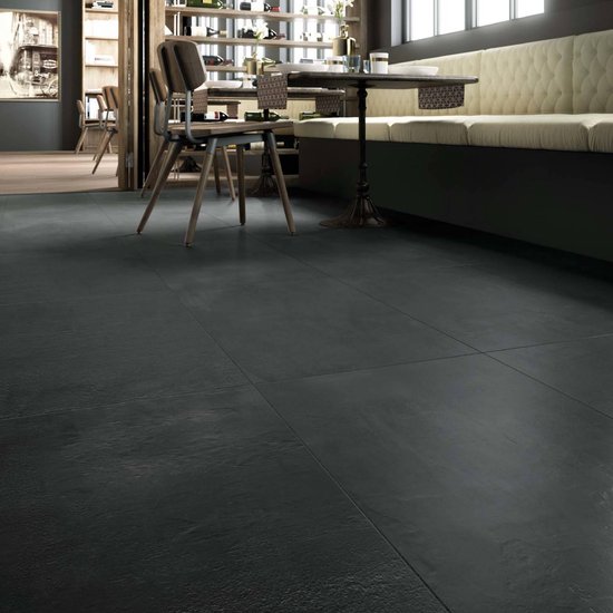 Vloertegel Imola Creative Concrete 60x60cm Zwart Gerectificeerd - Imola