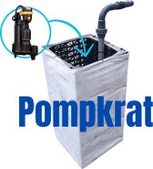 Pompkrat - automatisch dompelpompsysteem voor water overlast - gietijzeren dompelpomp met automatische vlotter