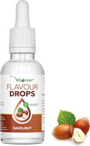 Smaakdruppels 50 ml - Smaak: Hazelnoot - Flavour drops smaakdruppels zonder calorieën - Voor kwark, havermoutpap, yoghurt en meer - Veganistisch