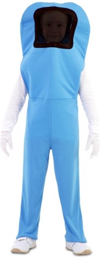 Kinderkostuum blauwe astronaut (139-155 cm) - maat XL