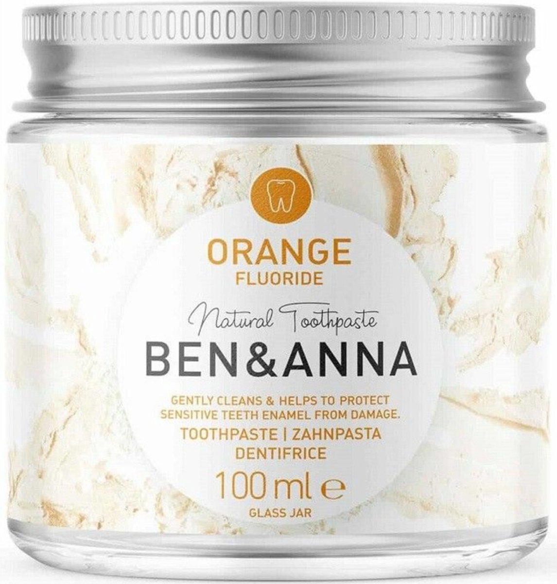 BEN&ANNA Orange tandenpasta met fluoride 100 ml