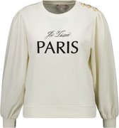 MS Mode Trui Sweater "Paris" met knopen op de schouder