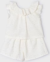 Meisjes shorts set - Natural