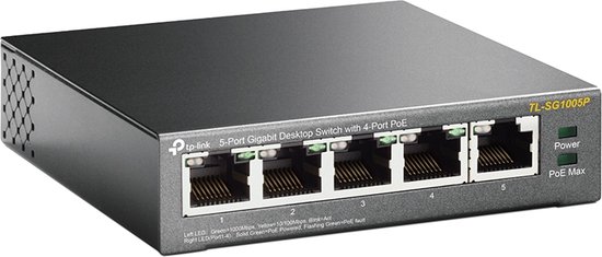 TP-Link TL-SG1005P - Netwerkswitch - Unmanaged - PoE - 5-Poorts
