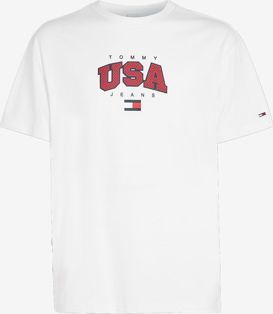 Tommy Jeans Classic Modern Sport USA T-shirt Wit - XXL