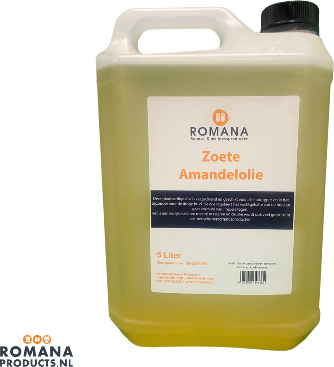 Goedkoopste Romana Products Massage Zoete Amandel 5L - Professionele Verzorging voor Masseurs