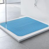 Bathsafe 80 X 80 Cm Extra Grote Vierkante Badmat Antislip Voetmassage Douchemat Antislip Zuignappen Badkamermat Anti Bacteriele Veiligheid Badmat Milieuvriendelijk Tpr Materiaal Roze