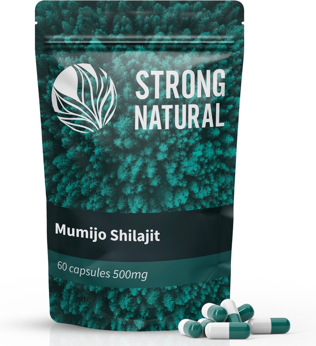 Strong Natural - Mumijo Shilajit - 10:1 Extract - 60 capsules 500mg - Himalaya
