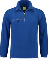 Lemon & Soda polar fleece sweater in de kleur royal blue maat S.