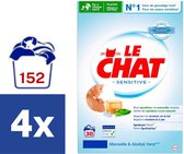 Le Chat Marseille & Aloe Vera Waspoeder (Voordeelverpakking) - 4 x 2.28 kg (152 wasbeurten)