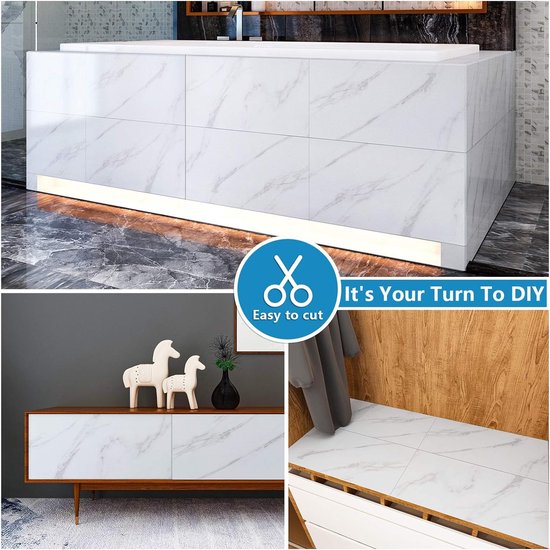 VEELIKE Zelfklevende vloertegels houtlook grijs PVC vloerbedekking VEELIKE Zelfklevende vloertegels houtlook grijs PVC vloerbedekking