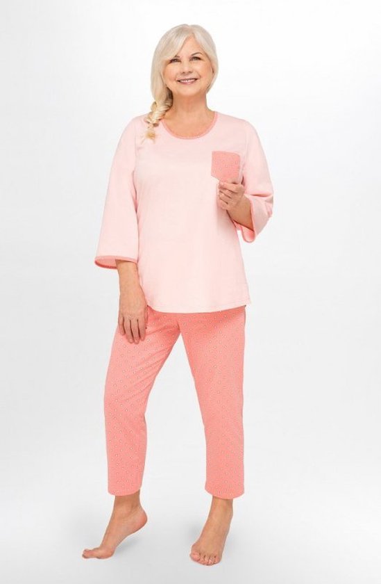 Damespyjama van zuiver katoen van hoge kwaliteit - Martel Felicja - roze L