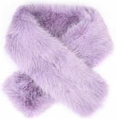 Bontsjaal - Fake Fur - Purple - Vastelaovend - Carnaval - Fluffy - Doortrek Sjaal