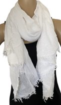 Sjaal van bamboe 190/90cm wit