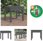 vidaXL Tuinbank 50x44x45 cm massief grenenhout grijs Tuinbank Inclusief Houtreiniger en verfrisser