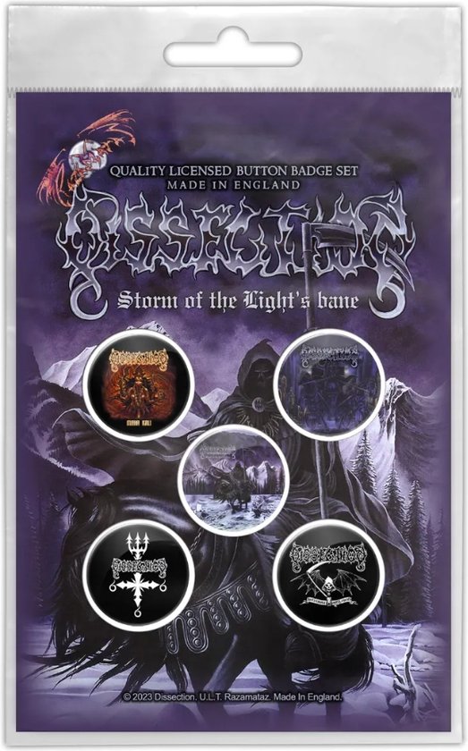 Razamataz Dissection Storm of the Light's Bane - 5 officiële band buttons