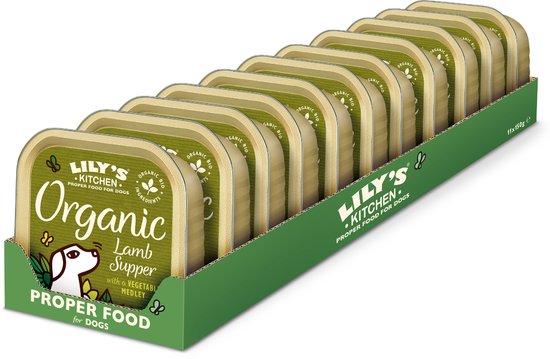 Lily's Kitchen Biologische paté - Hondenvoer Natvoer - Lam - 11 x 150 g