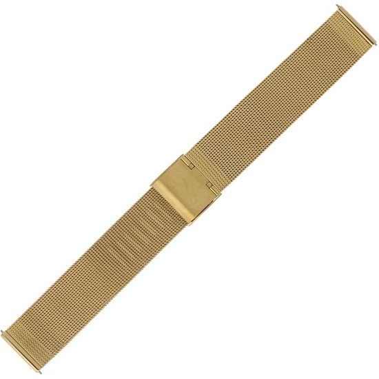Morellato PMX054ESTIA Horlogebandje - Quick release - Staal - Goudkleurig - 18 mm