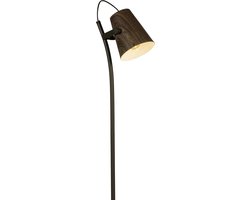 Foto: Lumidora vloerlamp 74811 brescia e27 bruin metaal