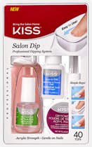 Kiss Gellak Salon Dip - Kunstnagels - Salonwaardig - Nepnagels - 20 witte tips + 20 natuurlijk tips