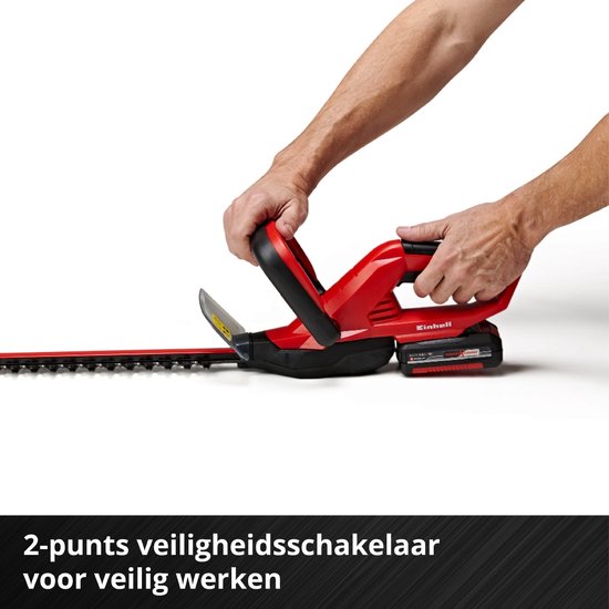 Einhell Accu Heggenschaar GC-CH 1846 Li Kit - Power X-Change - 18 V/Li-ion - Snoeilengte: 46 cm - Tandafstand: 15 mm - Ergonomische handgreep - Incl. 2,0 Ah accu en lader van Einhell — afbeelding 3