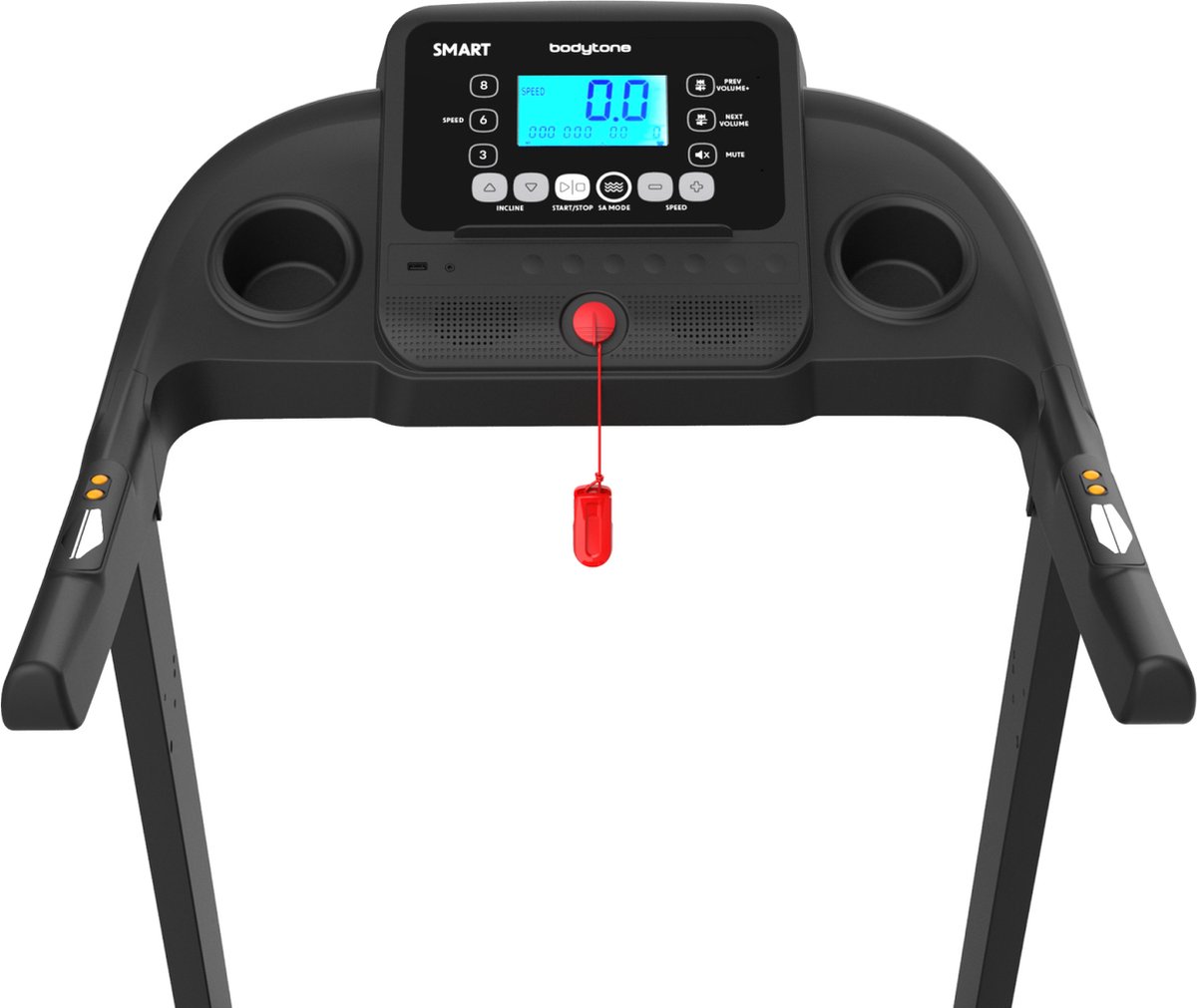 Afbeelding 3 van Bodytone Active Run 400 Smart Grijs - Loopband - Inklapbaar - Incline - 16km/h - Speakers - Hartslagsensoren - Connectiviteitsopties Kinomap, Zwift & meer