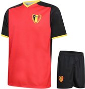 Belgie Voetbaltenue Thuis - EK 2024 - Voetbaltenue Kinderen - Shirt en Broekje - Jongens en Meisjes - Volwassenen - Heren en Dames-XL