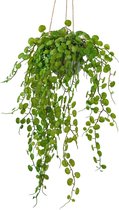 Kunst hangplant Vetplant 53 cm in pot