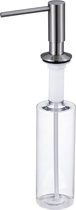 Pompe à savon intégrée en acier inoxydable | Bec pivotant | Remplissage par le haut | Ouverture de 25 mm | INBZP02BN