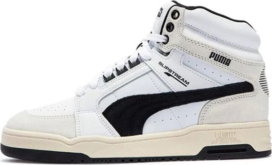 Puma Slipstream Mid Heritage - Maat 40.5 - Wit/Beige/Zwart - Sneakers unisex