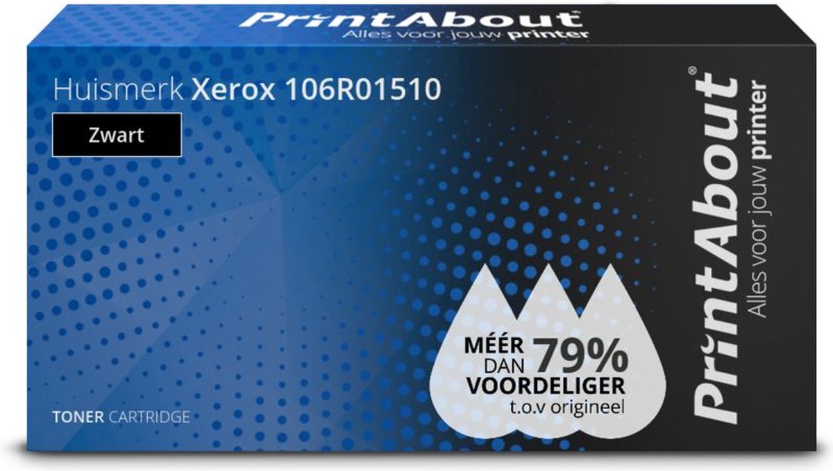 PrintAbout - Alternatief voor de Xerox 106R01510 / zwart