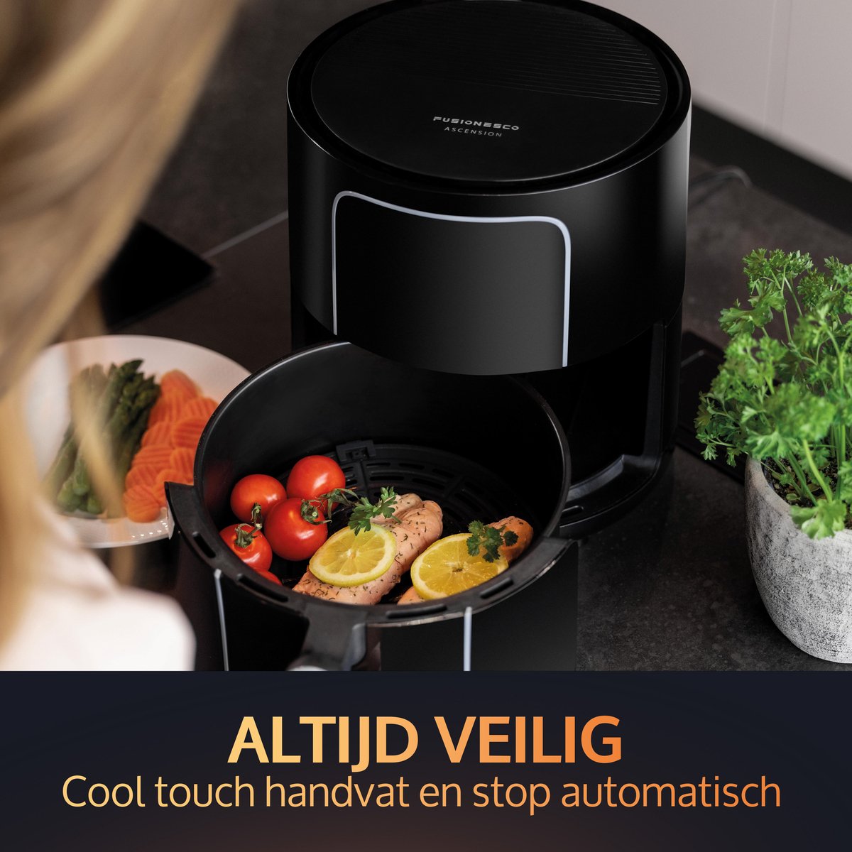 JAP Ascension - Friteuse à air chaud XL 3,5L - Passe au lave-vaisselle -  Airfryer